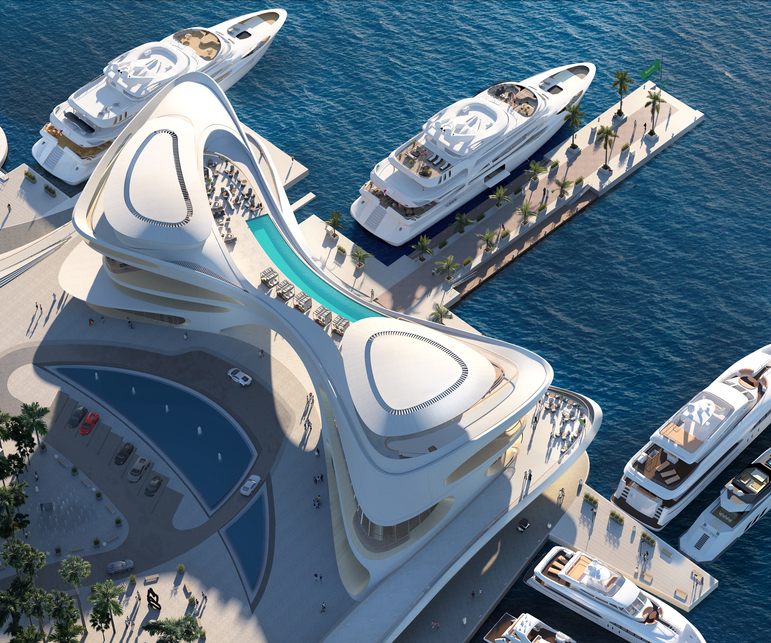 AMAALA Reveals Iconic New Yacht Club Designs
