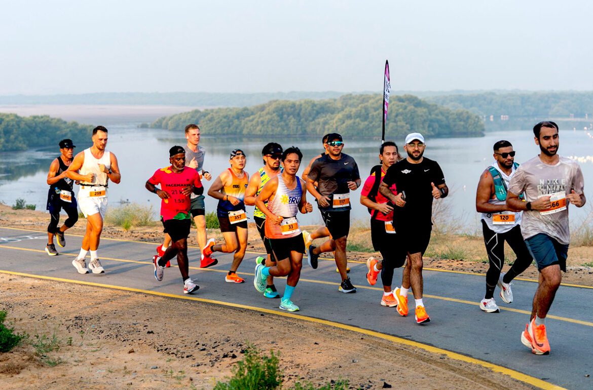 Ajman Tourism Organized Ajman Half Marathon at Ajman Safia Park