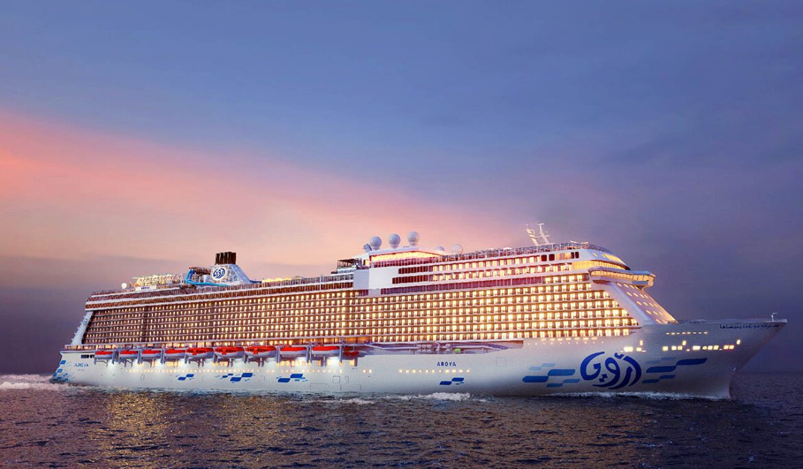 AROYA CRUISES TO GIVE EXCLUSIVE FIRST INSIGHT INTO PIONEERING SHIP DESIGN AND EXPERIENCES AT ARABIAN TRAVEL MARKET  