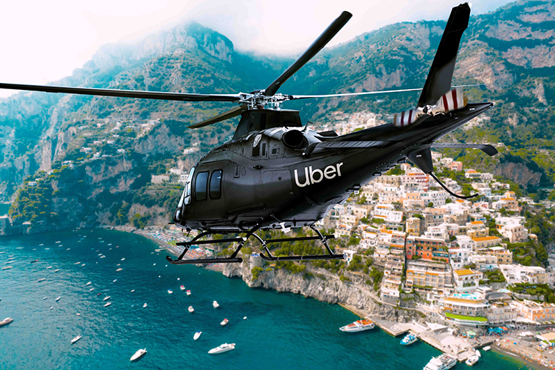Uber arrives on the Amalfi Coast with helicopters and boats, just in time for summer travel season