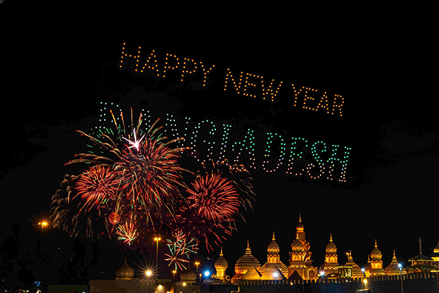 Global Village welcomed 2026 with spectacular New Year’s Eve celebrations featuring seven fireworks displays and drone shows