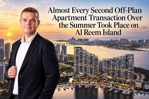 Almost Every Second Off-Plan Apartment Transaction Over the Summer Took Place on Al Reem Island
